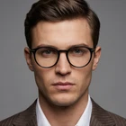 Ermenegildo Zegna Eyeglasses EZ5171 001 Black Round Full Rim Frames 51MM New. Price: $213.46.