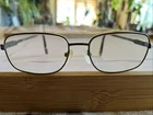 Adolfo Brigadier Gunmetal Tortoise Rectangular Eyeglass Frames 54-18-140 Pre-owned. Price: $20.00.