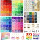 Sistenia 20,000 Pcs Clay Beads Bracelet Making Kit, 120 Colors 6 Boxes Polymer New. Price: $25.50.