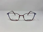 Easyclip Eyeglasses Frame EC604 030 50-17-135 Purple/red Full Rim VI52 New. Price: $43.80.