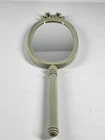 Rare Vintage Christian Dior Hand Mirror Lunettes Boutique Display Grey Bow Ribbo Used. Price: $123.63.