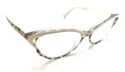 Seraphin White Brown Cat Eyeglasses Frames Japan Designer Women Fashion Pre-owned. Price: $89.99.