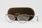 Tom Ford Women's Cat Eyeglasses FT5214V 045 Bronze 55MM New Authentic!. Price: $115.49.