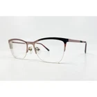 Zenni Eyeglasses Women Brown Cat Half Rim 3216619 54-16-140 Pre-owned. Price: $15.99.