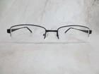 Enhance 3775 Eyeglasses Frame Men's Satin Black Metal Half Rim 52-18-140 Pre-owned. Price: $29.99.