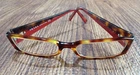 Prada Vpr 16G 767-1O1 Brown Tortoise Red Eyeglasses Frames 53017 135 Italy Pre-owned. Price: $60.00.