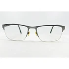 Cruz I-244 Eyeglasses Mens Gunmetal Beta Titanium Semi-rimless Rectangular 53-18 Pre-owned. Price: $31.99.