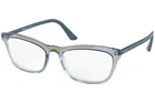 New Prada VPR-10VV 325-1O1 Crystal Eyeglass W/blue Temples 54/18/145 W/case. Price: $99.95.