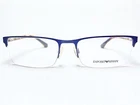 New Emporio Armani EA1028 3079 Mens Matte Blue Half Rim Eyeglasses Frames 55/18. Price: $135.99.