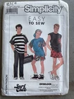 Vtg 1989 Simplicity 9174 Sewing Pattern Uncut Surf Club Boys Pants Top Size New. Price: $6.15.