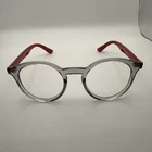 Ray-ban Rb 1594 3812 (transparent Grey/red Arms)eyeglasses Frames 44-19-130 Read Pre-owned. Price: $16.20.