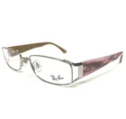 Ray-ban Eyeglasses Frames RB6157 2501 Silver Brown Pink Horn Wire Rim 53-16-130 New. Price: $118.65.