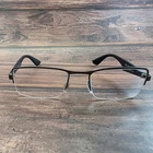 Ray-ban Rb 6331 2620 Gunmetal Black Semi-rimless Rectangular Eyeglass 52-19-140 Pre-owned. Price: $34.77.