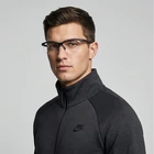Nike Eyeglasses NK7401 001 Black Rectangular Half Rim Acetate Frames 58MM New. Price: $158.94.