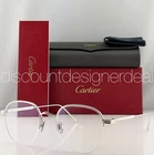 Cartier CT0164O 004 Silver Titanium Metal Round Men Eyeglasses Frames 50MM New. Price: $699.99.