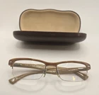 Ray-ban Rb 7014 5155 Half Rim Brown Eyeglasses Plastic Metal 52-18 140 Pre-owned. Price: $38.00.