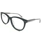 Bottega Veneta BV0196O 001 Eyeglasses Frames Black Grey Round Full Rim 53-16-140 New. Price: $124.79.