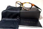 Versace Mod. 3212-B 5119 Blonde Havana/black Temples With Studs Eyeglasses 54-16 New. Price: $97.50.