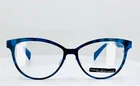 Italia Independent 5030 023 Blue Womens Semi Cat Eyeglasses 53-14-140 B:41 New. Price: $64.99.