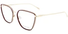 Rag & Bone Women's Burgundy Gold-tone Cat-eye Eyeglass Frames RNB3028 06K3 17. Price: $39.99.