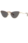 Gucci Cat Eye Sunglasses Metal Frame Gold And Brown Lenses. GG1006S Pre-owned. Price: $285.00.