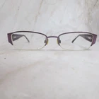 Bebe Amorous Eyeglasses Frame BB5015 Women's Purple Half Rim Rectangular 135 Pre-owned. Price: $35.99.