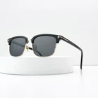Tom Ford TF5683-B Black Gold Browline Sunglasses Square 54-18-145 New. Price: $139.00.