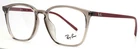 Ray Ban RB7185F 8083 Grey Transparent Unisex Square Eyeglasses 54-18-145 B:44 New. Price: $79.99.