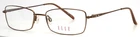 Elle EL13354 Brown Womens Rectangle Full Rim Eyeglasses 53-17-135 B:30 New. Price: $24.99.