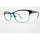 Phoebe Eyeglasses Womens Blue Teal Full Rim Rectangle Frames 53-16-135 Pre-owned. Price: $39.99.