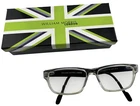William Morris Eyeglasses Frames 56 16 145 Clear With Black Stems #9951 In Box Pre-owned. Price: $25.00.