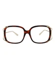 Gucci Womens Square/rectangle Havana Gold Transparent Fashion Designer Eyewear Pre-owned. Price: $143.99.