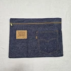 Vtg 80S Levis Strauss Denim Pouch Zip Bag Document Folio Case Usa Orange Tab Nos Unspecified. Price: $99.95.
