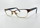 Tory Burch TY1040 3032 Brown Gold Rectangular Eyeglasses Frames 53-18-135 5195 Pre-owned. Price: $27.99.