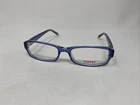Esprit ET17346 543 52/17/135 Blue Crystal Flex Hinge Eyeglasses Frame :H74 New. Price: $65.00.
