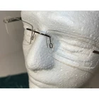 Charmant Eyeglasses CH11904 Titanium Gray Rimless Frame 53 135 With Case Pre-owned. Price: $34.67.