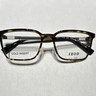 Izod 2126 Tortoise Full Rim Plastic Eyeglass Frames 54-17-145 New. Price: $60.00.