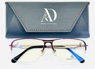 Emilio Giani EG857 C.151 Red Unisex Square Half Rim Eyeglasses 56-16-140 B:40 New. Price: $34.99.