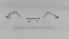 Zenni 364511 Eyeglasses Frame 54 16 135MM Adult Unisex Silver Rimless Oval Pre-owned. Price: $20.97.