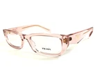 Prada Eyeglasses Frames VPRB05 19Q-1O1 Transparent Peach Rectangle 54-19-145 New. Price: $249.99.