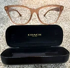 Coach HC6231U Women Cat Plastic Eyeglass Frames Light Brown 54-16-140 New. Price: $60.00.
