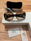 Burberry BE4087 Sunglasses, Featuring Dark Havana Tortoiseshell Frame New. Price: $150.00.