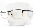 Coach Eyeglasses Hc 5139 9346 Satin Black On Gold 57MM W/case New. Price: $139.50.