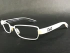 Dolce Gabbana Eyeglasses Frames D&G2144 G89 Polished White Black 56-17-135 Pre-owned. Price: $74.99.