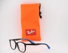 New Ray-ban Junior Rb 1604 3862 Black Blue Eyeglasses Frames 46-16. Price: $71.40.