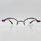 Alain Mikli Eyeglasses Women Oval Purple Black Titanium Mod A0551 11 New. Price: $180.16.