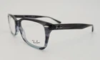 Ray Ban Eyeglasses New Rb 5428 Color 8254 Grey Blue Striped Size 55 Large. Price: $134.79.