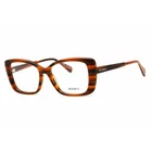 Max & Co Women's Eyeglasses Rectangular Orange/black Acetate Frame MO5132 044 New. Price: $28.78.
