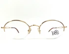 Logo Eyeglasses Frames NY2437 001 Shiny Gold Oval Half Rim 47-18-130 New. Price: $44.99.