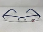 Csc Mystique 4701 Navy Blue 50-19-135 Metal Half Rim Eyeglasses Frame DY46 New. Price: $40.00.